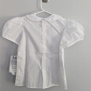 NEW Remember Nyguen Boys 6 Peter Pan Collar Shirt White Layering Vintage